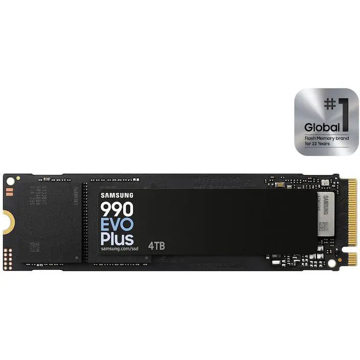 Samsung 990 EVO Plus Gen4 NVMe SSD 4TB | MZ-V9S4T0 | 7,250 MB/s | M.2