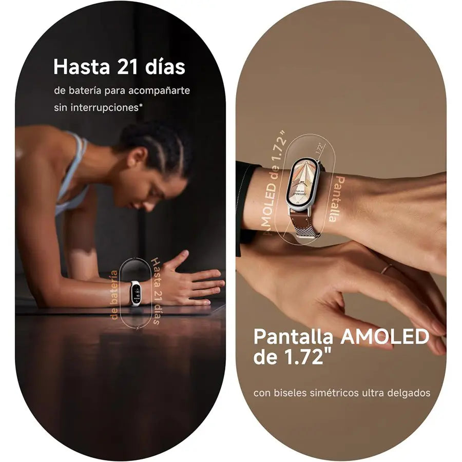 Xiaomi Mi Smart Band 10 Smart Band, 1.72' AMOLED Display, 21 Days Battery Life, BT5.4, Midnight Black