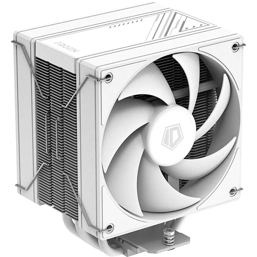 ID-Cooling Frozn A410 DW CPU Cooler White, Dual 120mm PWM Fans, 4 Heat Pipes, 230W TDP, 29.9dB Noise