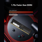Lexar UDIMM 16GB DDR5 RAM 5600MHz, 288-Pin, CL46-45-45-90, 1.1V, High-Performance Gaming DRAM U-DIMM For PC (LD5U16G56C46ST-BGS)