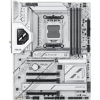 Asus X870 AYW Gaming Wifi W Motherboard, AMD X870, AM5, ATX, DDR5 8000+MT/s, PCIe 5.0 x16, 3x M.2, Wi-Fi 6, 2.5Gb LAN, USB4, White