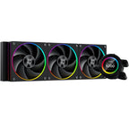 ID-Cooling SL360 LCD AIO Liquid CPU Cooler, 360mm Radiator, 2.1' LCD Display, AF-127-ARGB Fans, Copper Cold Plate