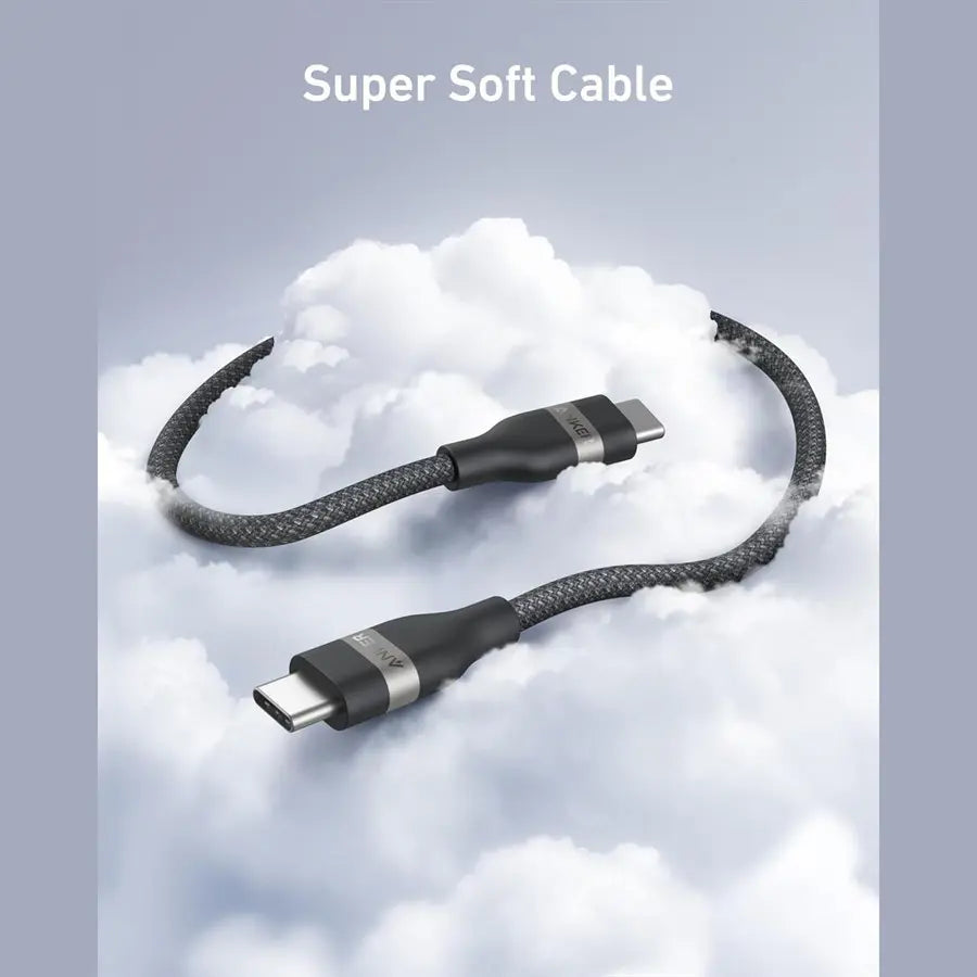 Anker Nano USB C Cable Softline 240W 6FT, Fast Charging Type C Charger, Black, A82E2H12