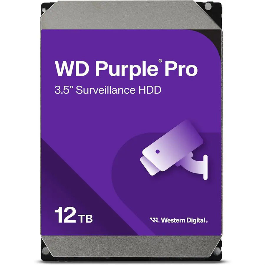 WD Purple Pro 12TB Surveillance Hard Drive HDD | Internal SATA, 256 MB Cache