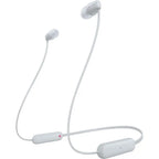 Sony WI-C100 Wireless In-Ear Bluetooth Headphones with Built-in Microphone | White
