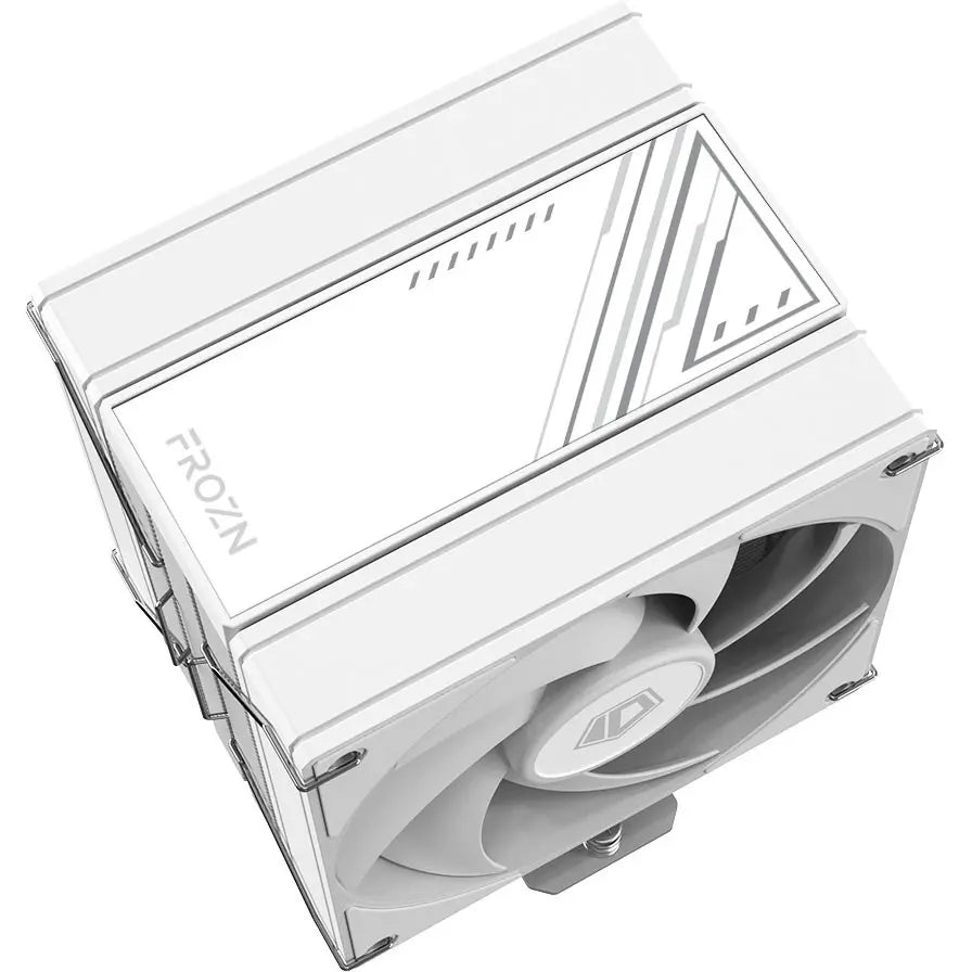 ID-Cooling Frozn A410 DW CPU Cooler White, Dual 120mm PWM Fans, 4 Heat Pipes, 230W TDP, 29.9dB Noise