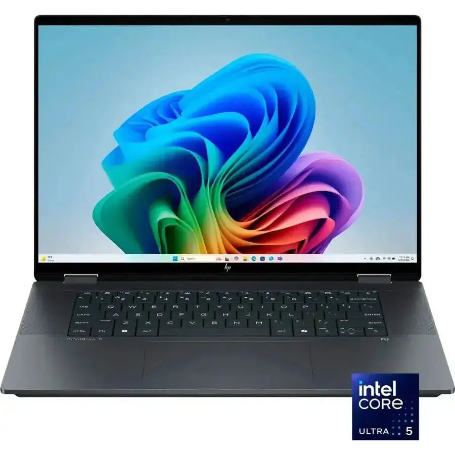 HP Omnibook X Flip 16-AS0013DX Laptop, Intel Core Ultra 5 226V, 16GB DDR5, 512GB SSD, Intel Arc 130V 8GB Graphics, 16" 2K x360 Touchscreen, Windows 11 Home, Eclipse