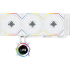 Lian Li HydroShift II LCD-C 360TL ARGB 360mm AIO Liquid CPU Cooler, 2.1' IPS LCD, TL Wireless Fans, White
