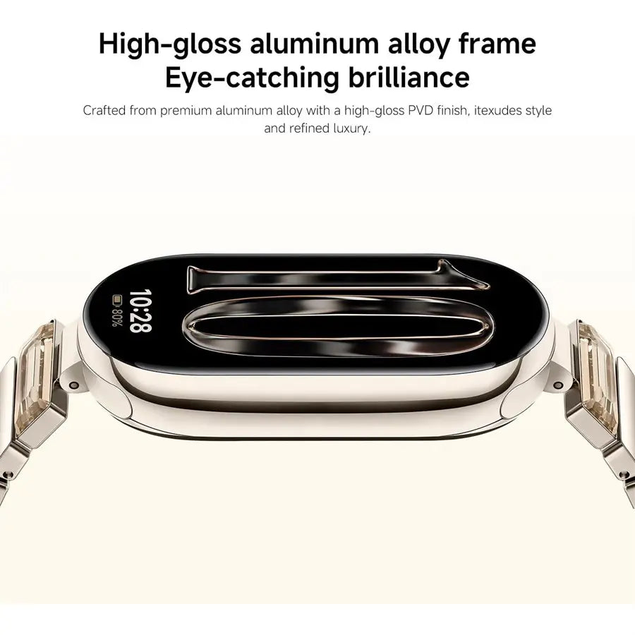Xiaomi Smart Band 10, 1.72' AMOLED Display, Professional Exercise Analysis, Up To 21 Days Battery Life, Comprehensive Sleep Monitoring, Glimmer Gold