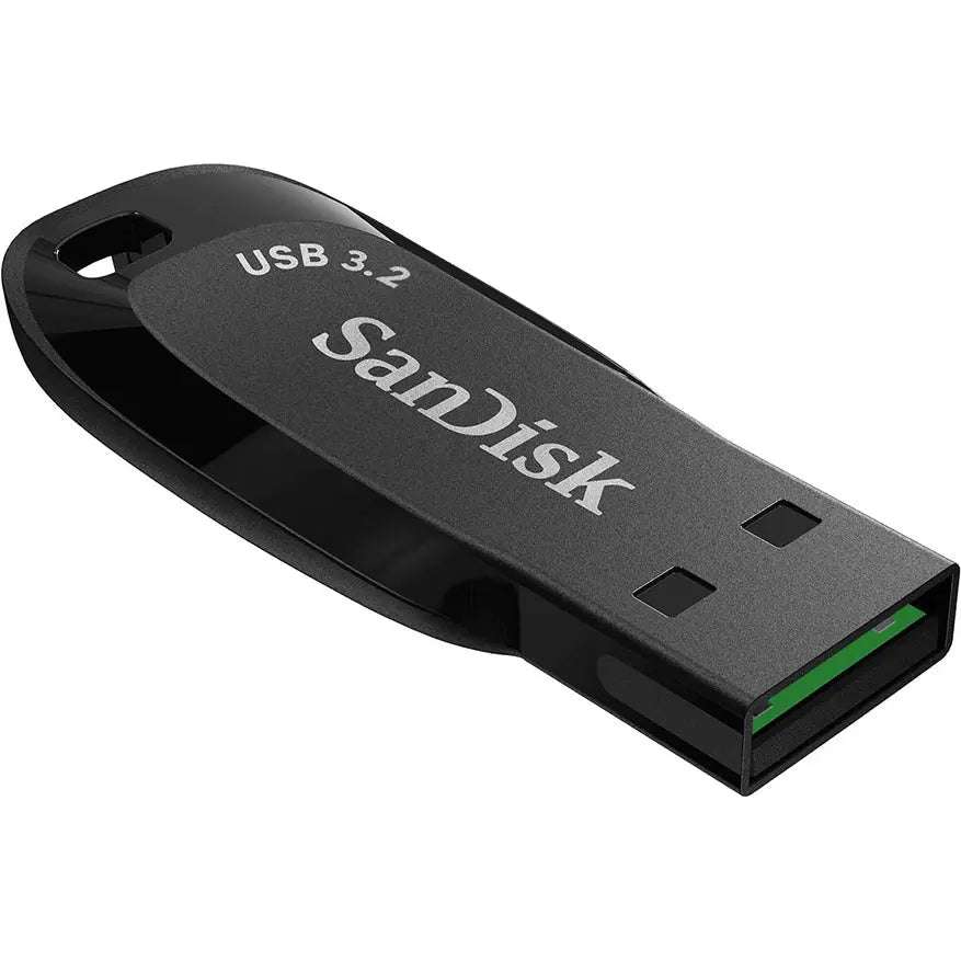 SanDisk Ultra Shift USB 3.2 Gen 1 Flash Drive 128GB, 100MB/s Read, USB-A, Black