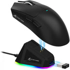 ATTACK SHARK X11 Wireless Gaming Mouse, PixArt PAW3311 Sensor, Tri-Mode BT/2.4G/Wired, 63g Ultra-Light, 65Hrs Battery, With Charging Dock, Black