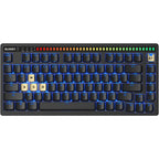 Bloody AT75 Alpha Optical Switch Gaming Keyboard, Adjustable Actuation Point, eXact Reset System, PBT Keycaps, 7 RGB Backlit Effects, Black