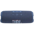 JBL Flip 7 Portable Bluetooth Speaker Blue JBLFLIP7BLU, AI Sound Boost, 25W Woofer, 10W Tweeter, Up To 16 Hours Playtime, Auracast Multi-Speaker
