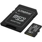 Kingston Canvas Select Plus MicroSD Memory Card, 512GB, Read Up To 150MB/s, V30 A1 UHS-I, With SD Adapter, SDCS3/512GB
