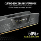 Corsair VENGEANCE® 32GB (2x16GB) DDR5 DRAM 6000MT/s CL36 Memory Kit CMK32GX5M2E6000Z36 Black CL36
