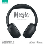 Amaze Whisperx A655 Wireless Headphone, Up To 50Hrs Music Time, Active Noise Cancellation, Bluetooth 5.4, AUX Port, Premium Sound