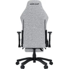 Anda Seat Luna Pro Large Gaming Chair With Footrest, Ergonomic Reclining Design, Fabric, Heavy Duty Neck and Back Support, Grey Fabric | Free Shipping