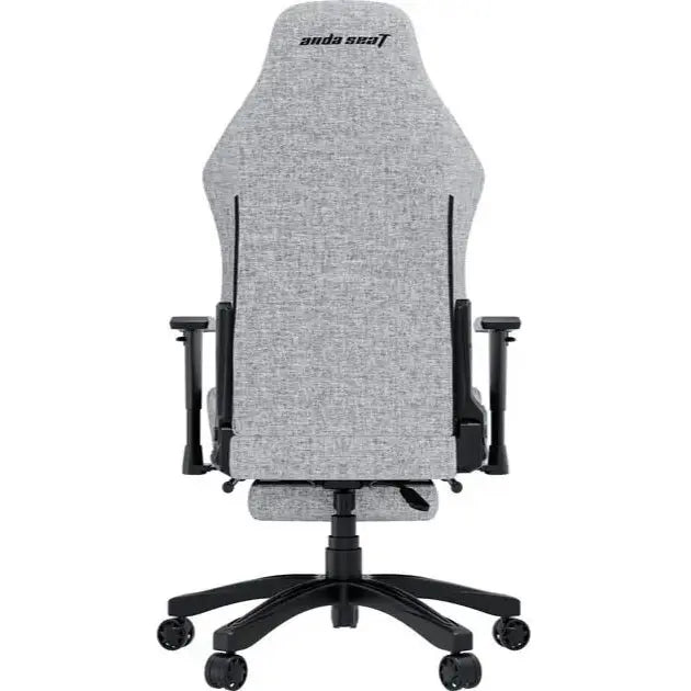 Anda Seat Luna Pro Large Gaming Chair With Footrest, Ergonomic Reclining Design, Fabric, Heavy Duty Neck and Back Support, Grey Fabric | Free Shipping