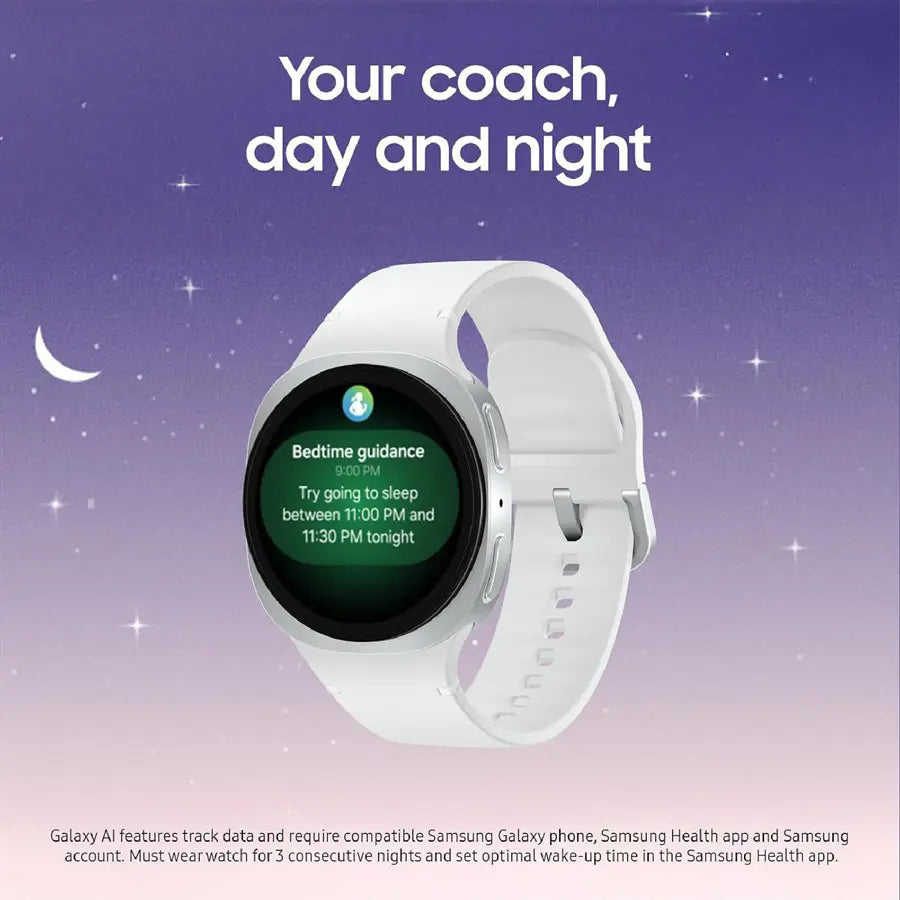 Samsung Galaxy Watch 8 2025 44mm Bluetooth Smartwatch, Cushion Design, Fitness Tracker, Sleep Coaching, Running Coach, Energy Score, Heart Rate Tracking, Graphite
