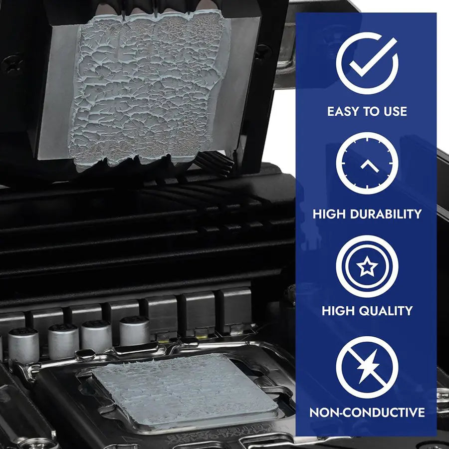 Thermal Grizzly Polartherm X-8 CPU Thermal Paste 2g, High Thermal Conductivity, Non-Conductive, Long Durability, With Spatula