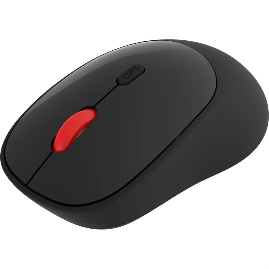 Amaze Clicket A710 Wireless Mouse, Dual Wireless Bluetooth and 2.4GHz, Adjustable 800/1200/1600 DPI, 4 Buttons, Silent Touch, 68g, Black