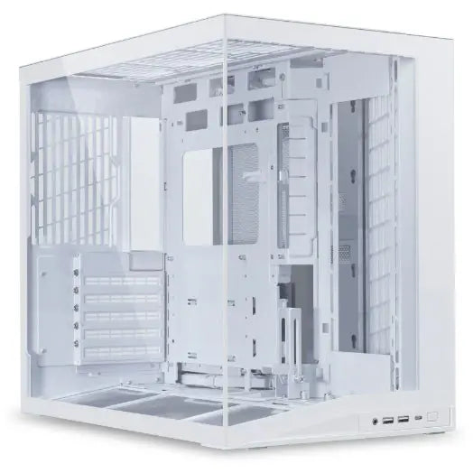 Lian Li O11 Dynamic Mini V2 White PC Case, ATX M-ATX Mini-ITX Support, Tempered Glass, 400mm GPU, 360mm Radiator