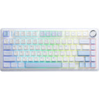 AULA F75 75% Wireless Mechanical Keyboard, Greywood V3 Hot-Swap Switches, RGB Backlit, Gasket Structure, 2.4GHz Bluetooth 5.0 USB Type-C, 4000mAh Battery, Blue