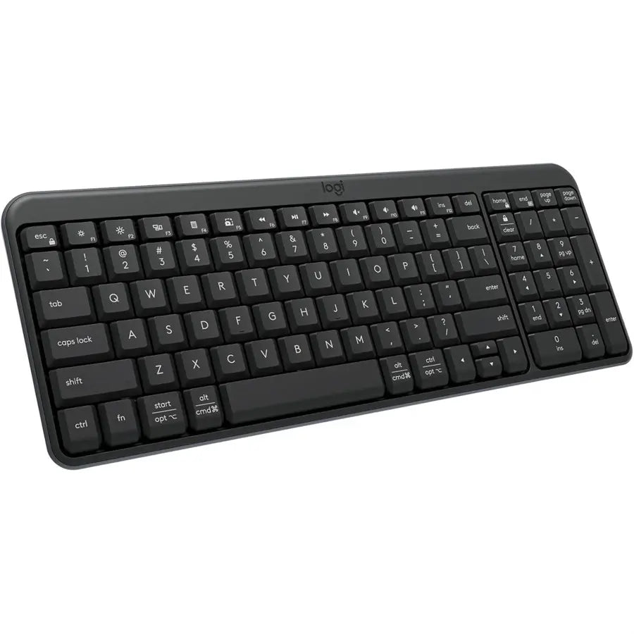 Logitech K250 Wireless Keyboard Compact Bluetooth, Number Pad, Black, 920-013491