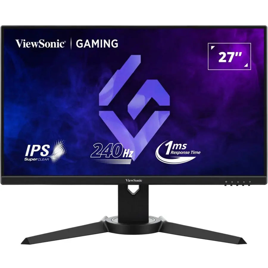 ViewSonic XG2709A 27' Gaming Monitor, 240Hz, 1ms MPRT, FHD 1920x1080, IPS, FreeSync and G-Sync Compatible, HDR10