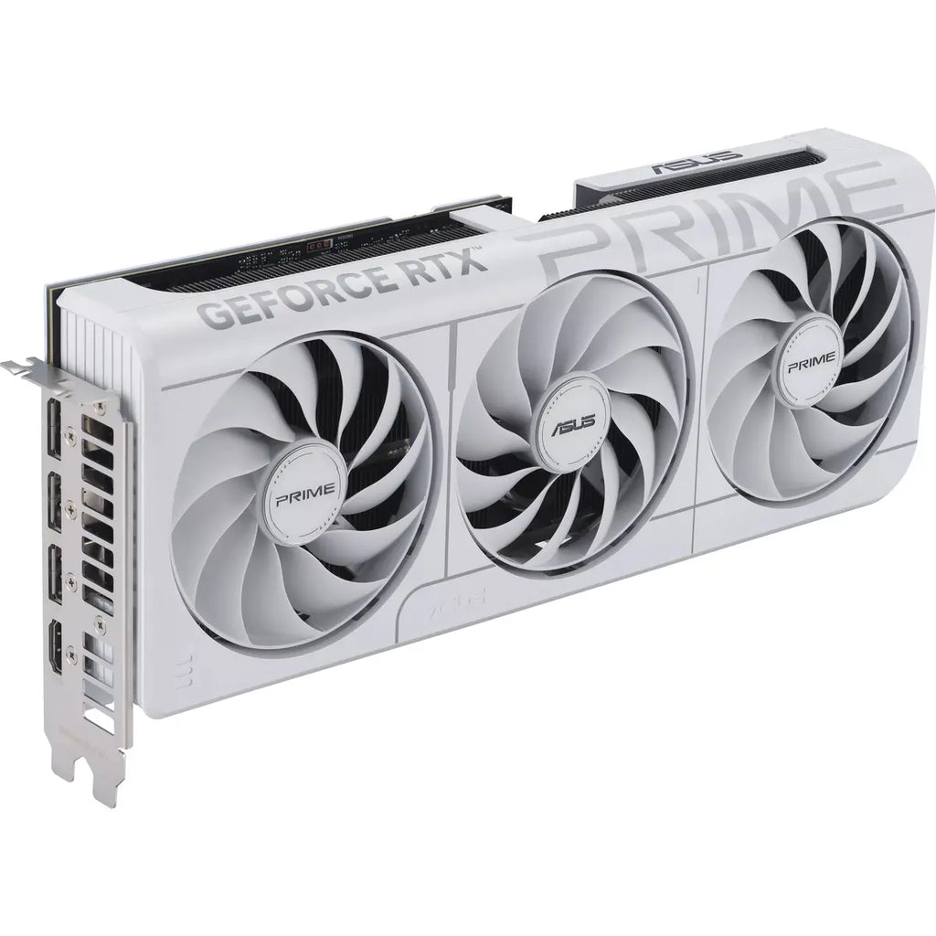 ASUS PRIME GeForce RTX 5070 White OC Edition Graphics Card, 12GB GDDR7, 2587MHz Boost, 6144 CUDA Cores, PCI Express 5.0, PRIME-RTX5070-O12G-WHITE