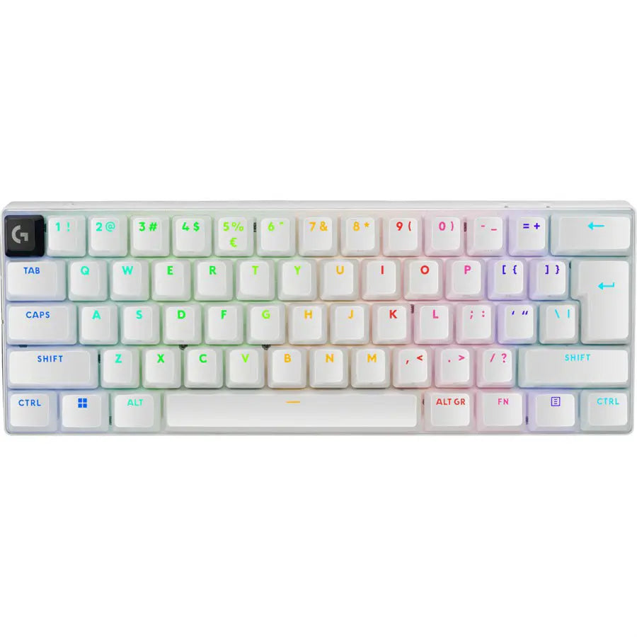 Logitech PRO X 60 Wireless 60% Gaming Keyboard | White US International Tactile | 920-011930