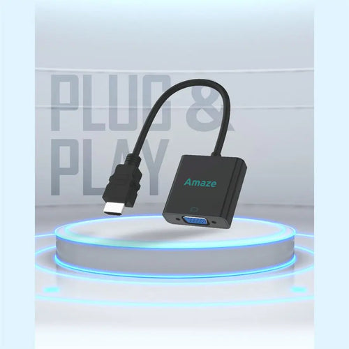 AMAZE HDMI to VGA Adapter A822 1080P Resolution Plug & Play