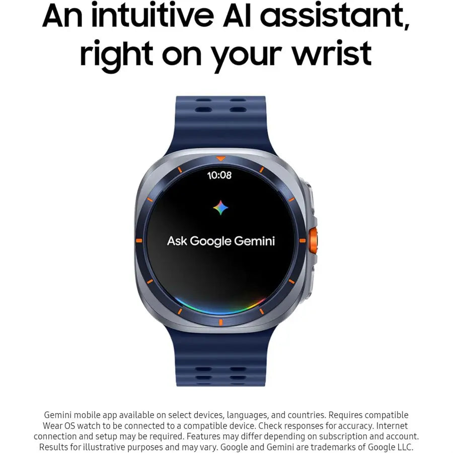 Samsung Galaxy Watch Ultra 47mm Smartwatch, Titanium Casing, Advanced Sleep Coaching, Running Coach, Energy Score, Heart Rate Tracking, GPS, Titanium Blue