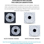 Lian Li UNI Fan SL-Infinity Wireless 120 Triple Pack Black, 2.4GHz Wireless, ARGB, Infinity Mirror, Low Noise, Controller Included