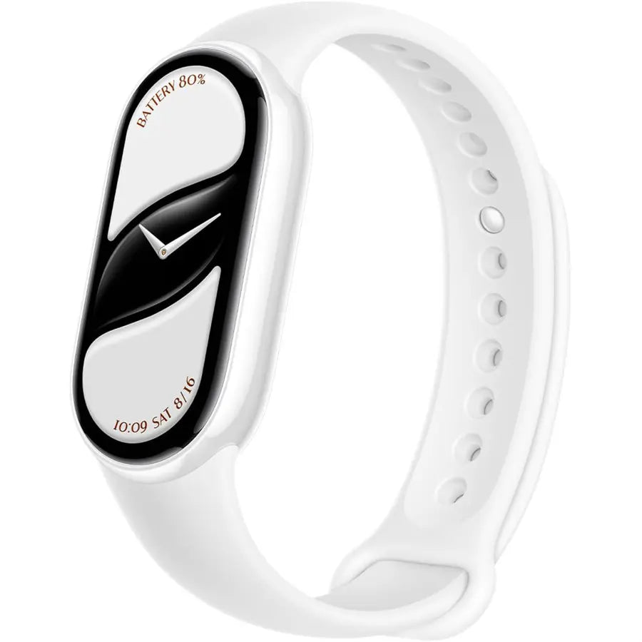 Xiaomi Mi Smart Band 10 Ceramic Edition Fitness Tracker, 1.72' AMOLED Display, 21 Days Battery Life, Touchscreen, Multi-Sport and Activity Tracking, Heart Rate Monitor, BT5.4, Pearl White