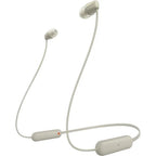 Sony WI-C100 Wireless In-Ear Bluetooth Headphones with Built-in Microphone | Taupe