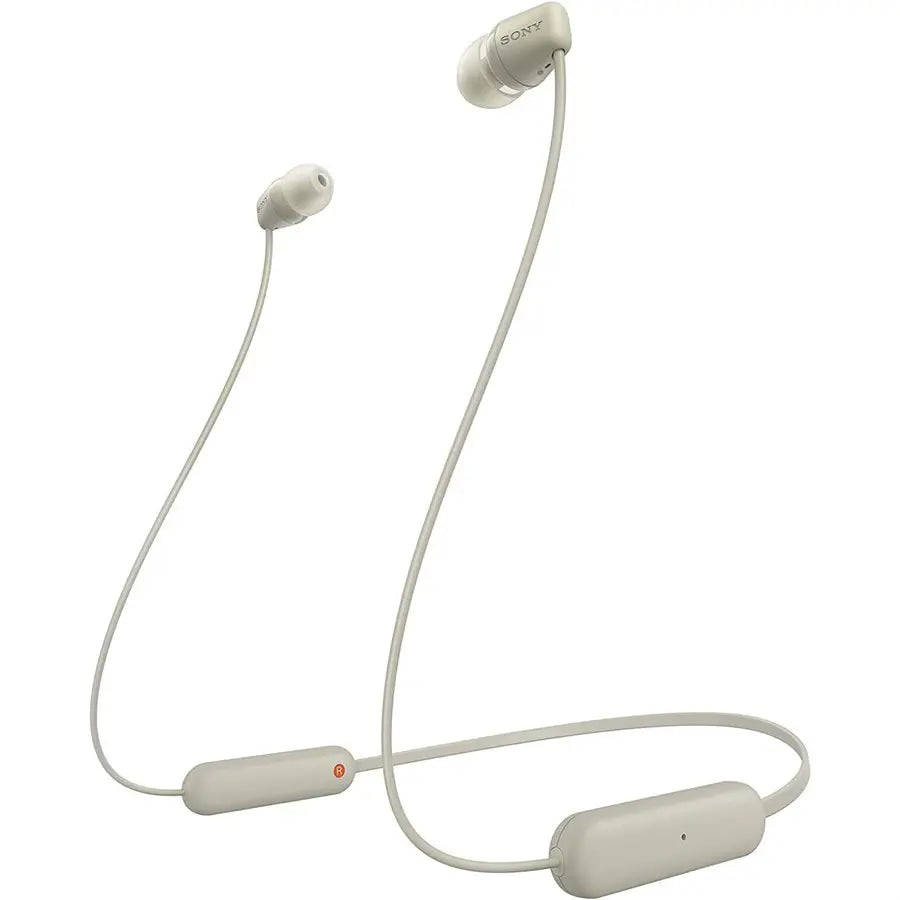 Sony WI-C100 Wireless In-Ear Bluetooth Headphones with Built-in Microphone | Taupe