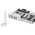 ASUS X870 MAX GAMING WIFI7 W AMD AM5 ATX Motherboard, DDR5, PCIe5.0 x16 Q-Release, 3x M.2, USB4 Type-C, 2.5Gb LAN, Aura Sync, White