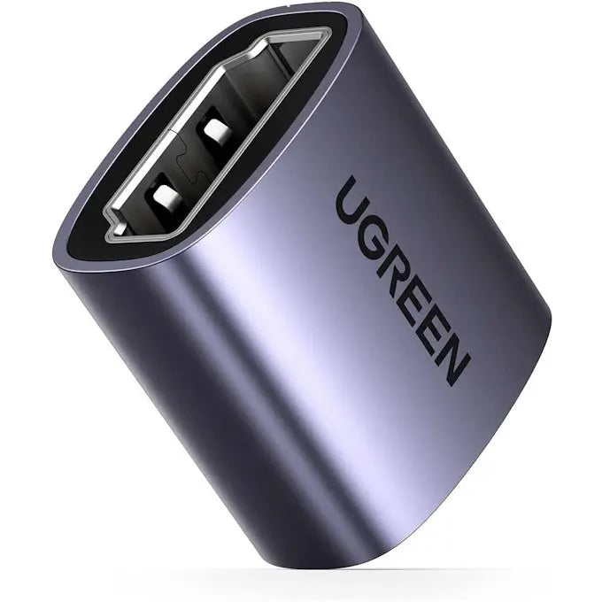 UGREEN 90592 HDMI 2.1 Female to Female Coupler, 8K@60Hz, 4K@120Hz, HDR, ARC, Dolby Vision, HDCP2.3, Aluminum-Plated Housing