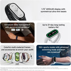 Xiaomi Mi Smart Band 10 Ceramic Edition Fitness Tracker, 1.72' AMOLED Display, 21 Days Battery Life, Touchscreen, Multi-Sport and Activity Tracking, Heart Rate Monitor, BT5.4, Pearl White
