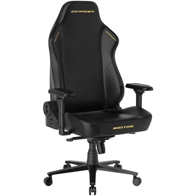 DXRACER MARTIAN Series Smart Electric Gaming Chair, Lumbar Support Airbag, 4D Armrests, LED Light, Magnetic Head Pillow, Martian Black, Plus/XL