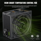 GameMax GP 550B 550W 80 Plus Bronze Power Supply Ultra-Stable Smart Fan Premium Heat Dissipation Black GP Series