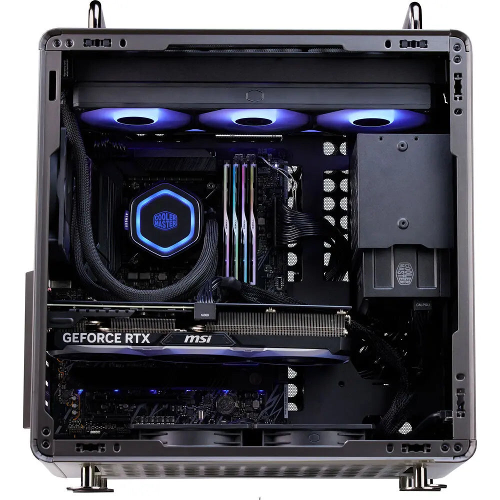 Cooler Master QUBE 540 High-Airflow ATX Mid-Tower Case, Q540-MGNN-S00, Stardust Iron