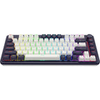 Redragon K673WB-RGB-PRO UCAL PRO Wireless Gasket Mechanical Gaming Keyboard, 81 Keys, RGB, Tri-Mode, PBT Keycaps, Hot-Swap, Gasket Mount, Rotary Knob, Black and White