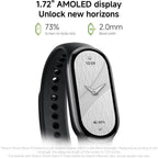 Xiaomi Mi Smart Band 10 Ceramic Edition Fitness Tracker, 1.72' AMOLED Display, 21 Days Battery Life, Touchscreen, Multi-Sport and Activity Tracking, Heart Rate Monitor, BT5.4, Pearl White