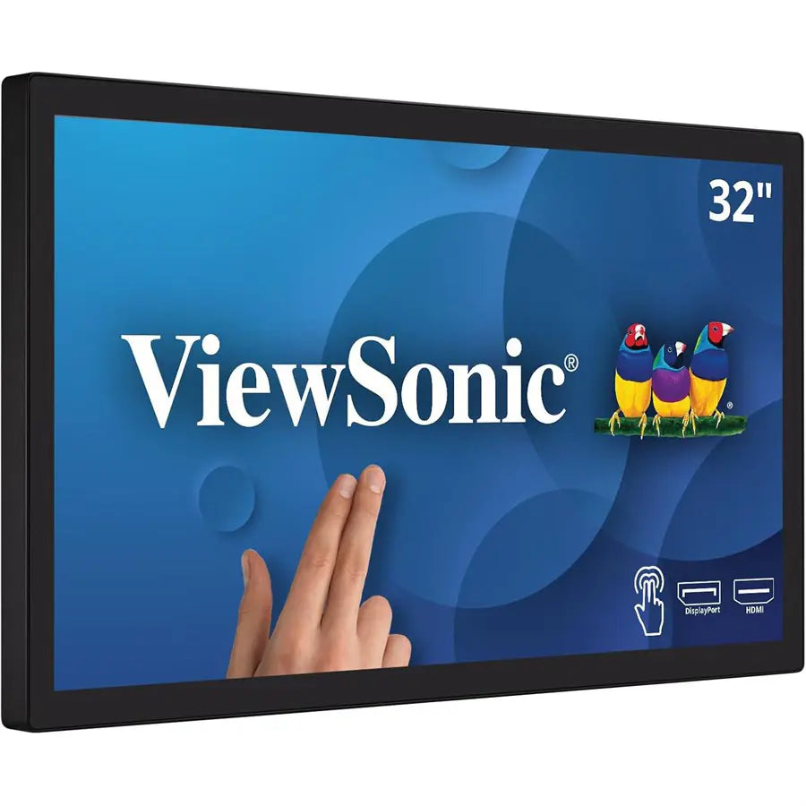 ViewSonic TD3207 Monitor, 32 Inch, 1080p, 10-Point Multi Touch, 60Hz, IPS, HDMI, USB Type B, DisplayPort, RS232