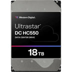 WD Ultrastar DC HC550 18TB HDD, SATA, Up To 269MB/s Transfer Rate, 7200 RPM, 512MB Cache, SE Security, 0F38459