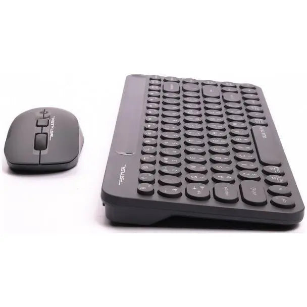 A4Tech FG3200 Air2 Wireless Combo Desktop Set, QuietKey Keyboard & Air Mouse, Grey