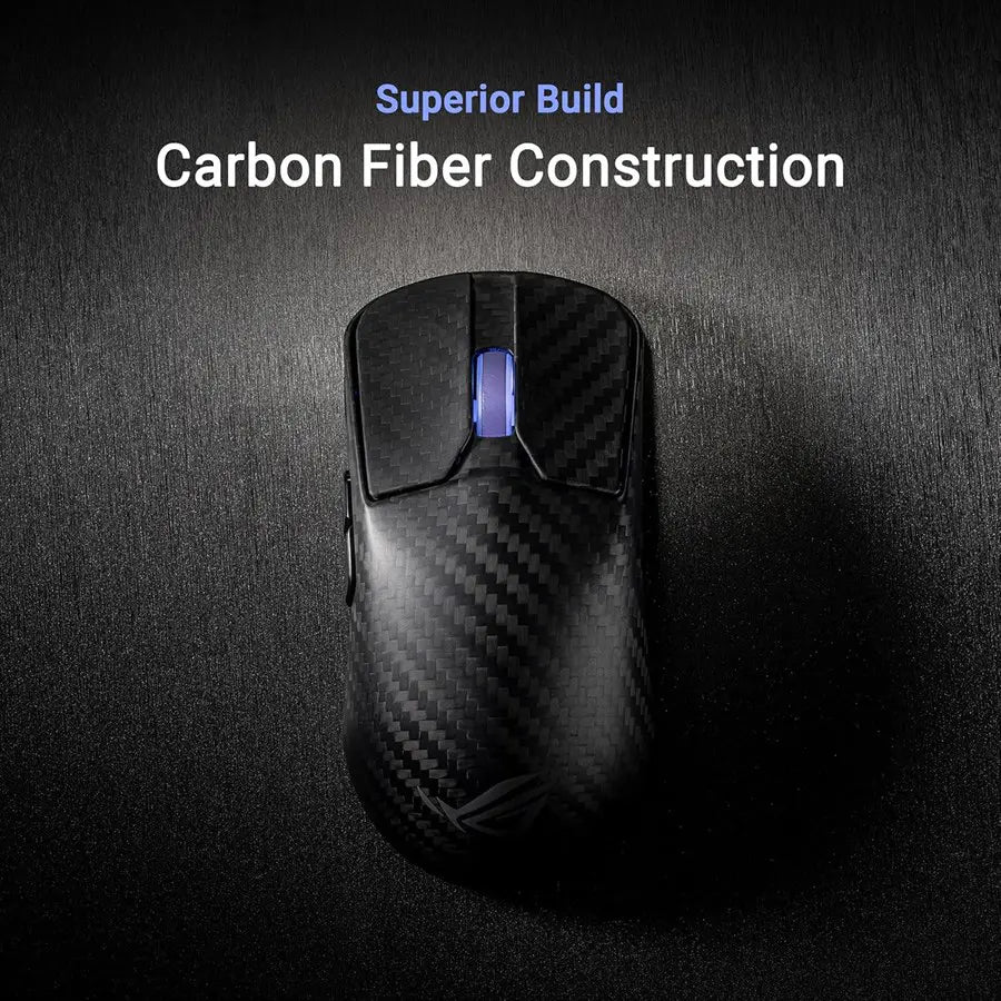 ASUS ROG Harpe Ace Extreme P718 - Wireless Gaming Mouse, Carbon Fiber Build, 47g Ultra-Lightweight, 42K DPI AimPoint Pro Sensor, Optical Switches, 8000Hz Polling, Black