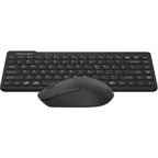 A4Tech FG2200 Air2 Wireless Combo Desktop, 2.4GHz, 1000DPI, Compact Design, Anti-Slippery Design, Black